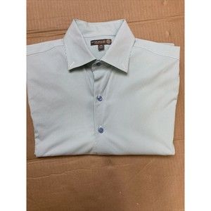 Peter Millar Summer Comfort Shirt Mens Medium Green Button Down Dress Shirt